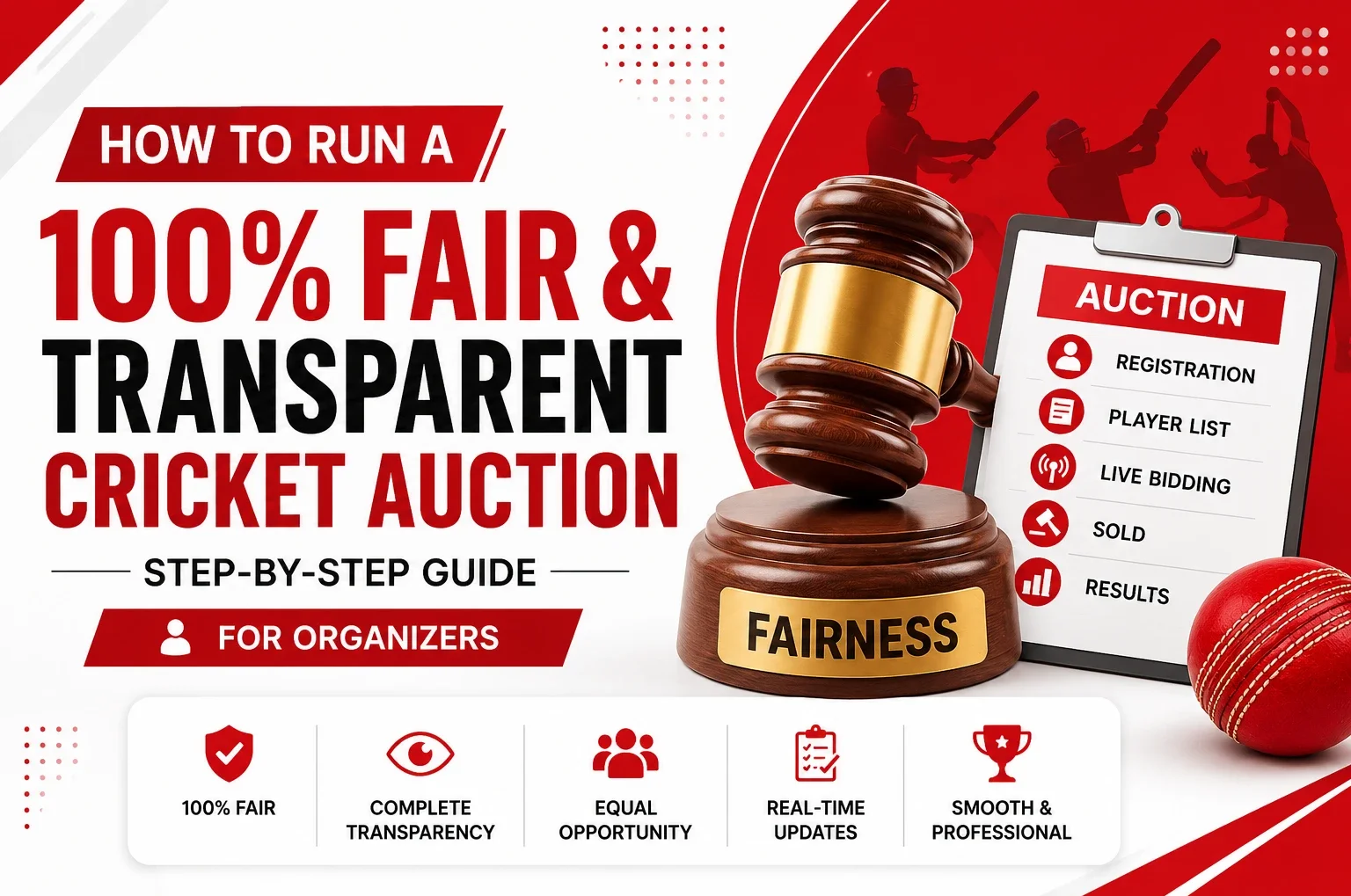 How to Run a Fair & Transparent Cricket Auction | Step-by-Step Guide for Organizers