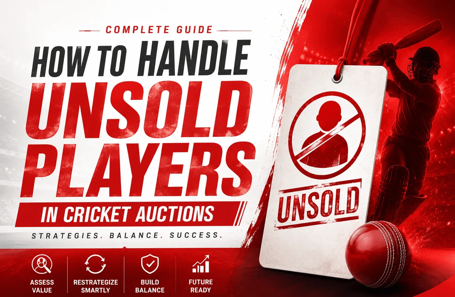 How to Handle Unsold Players in Cricket Auctions | Complete Guide