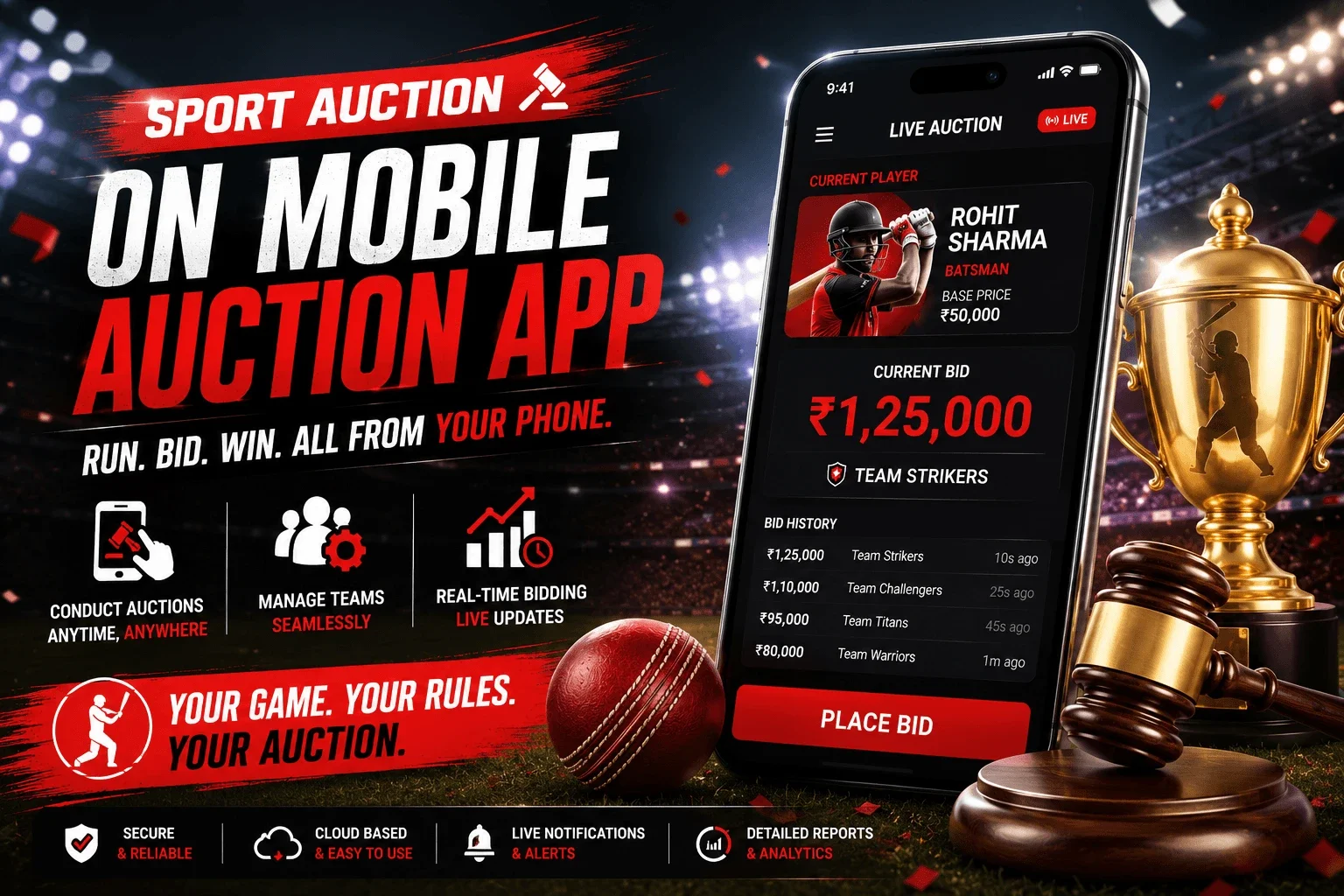 Mobile cricket Auction Apps: Running Bidding From Your Phone.